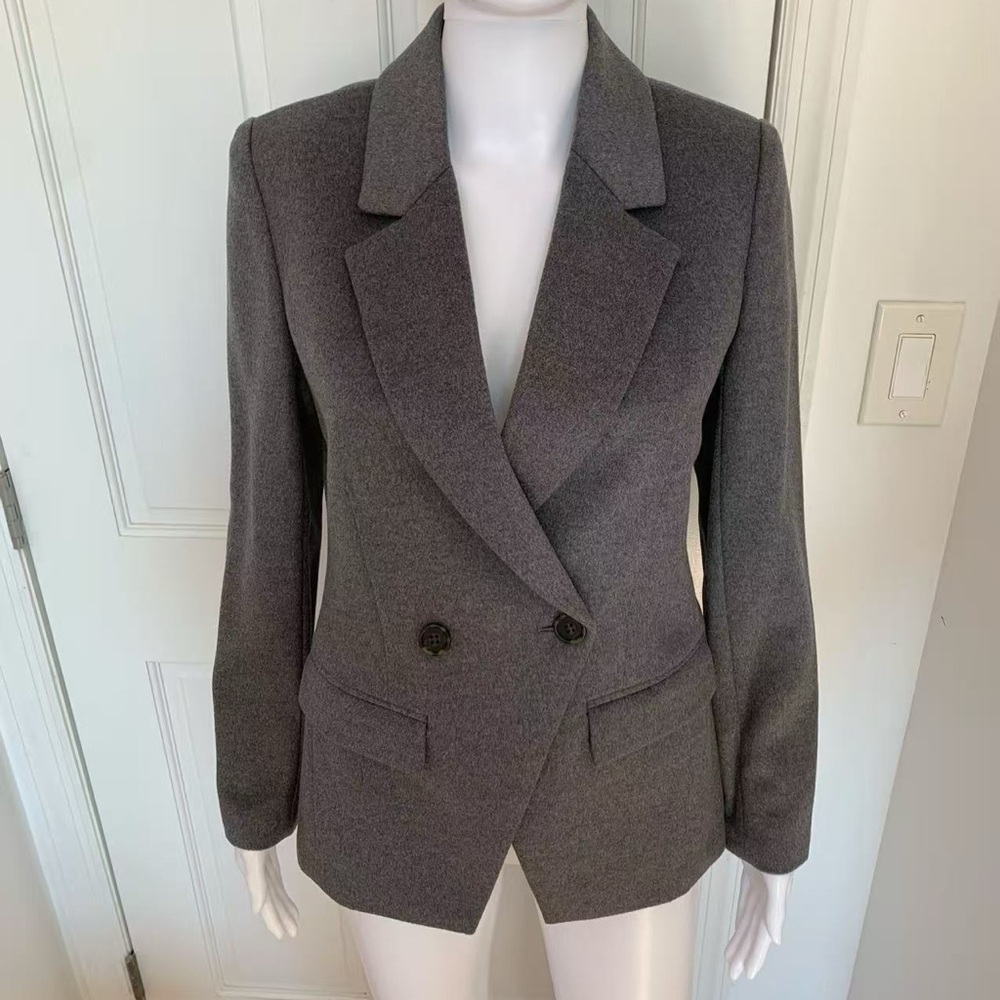 J. Crew Devon Blazer In Drapery Flannel Graphite